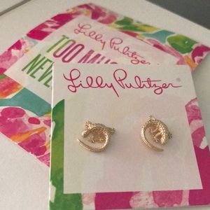 Lilly Pulitzer Leaping Lizards earrings